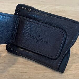 Cole Haan Dark Brown Leather money clip/wallet